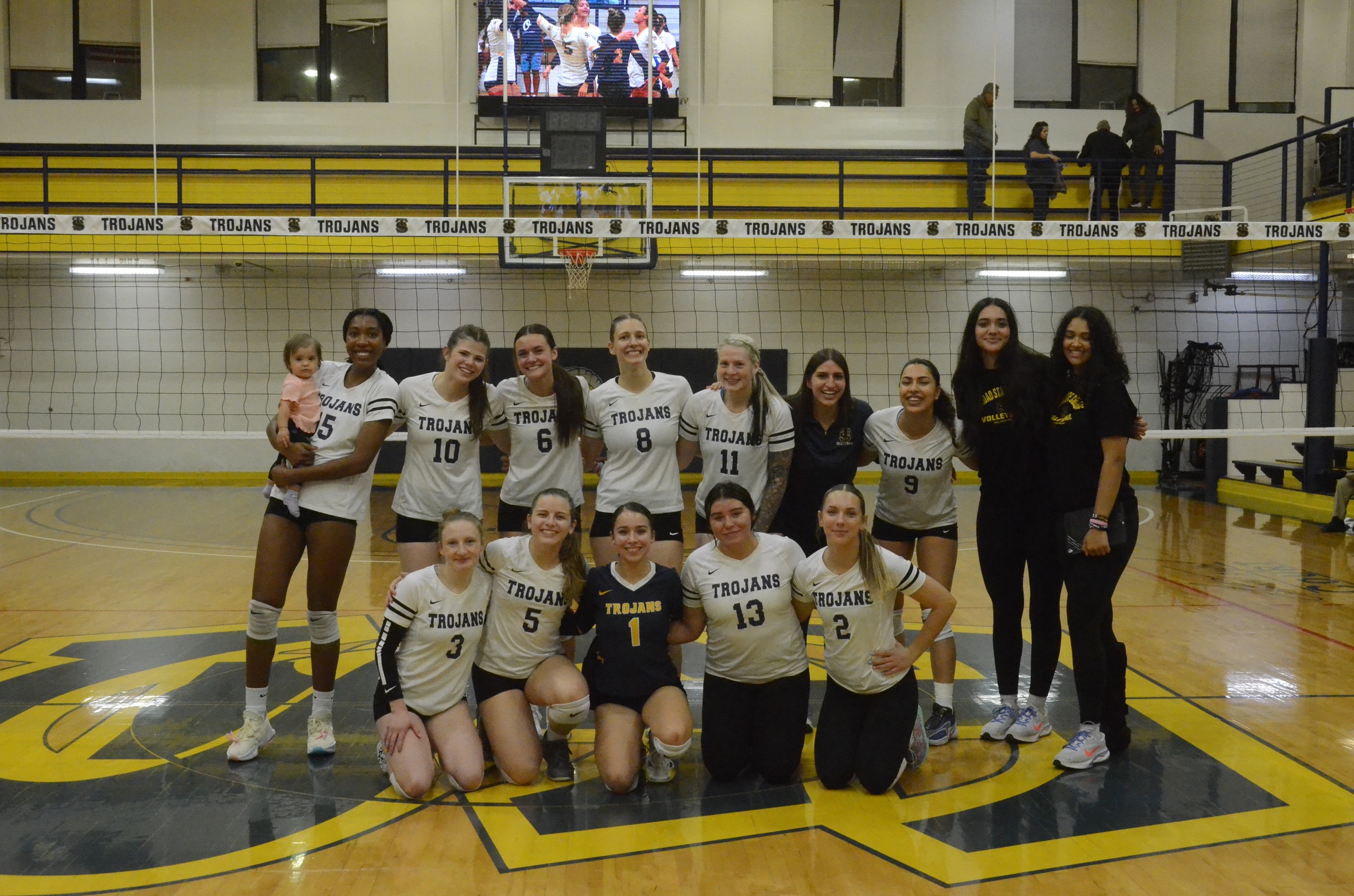 Sophomore night for volleyball against Lamar.